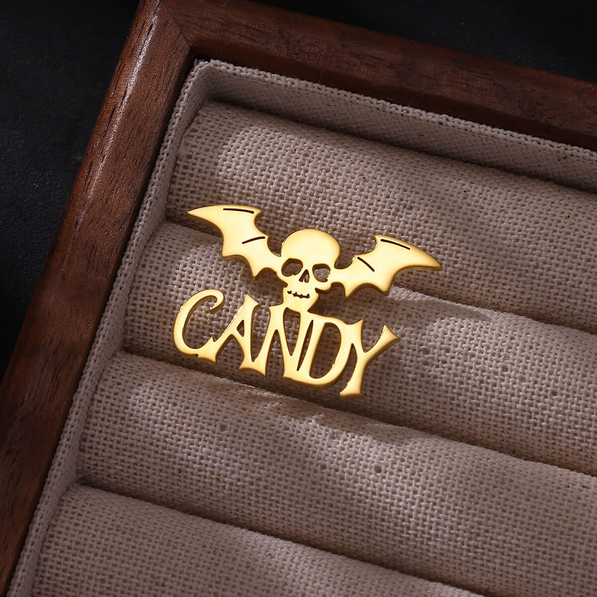 Men Accessories Name - Bros Kerangka Kelelawar dengan Nama Kustom