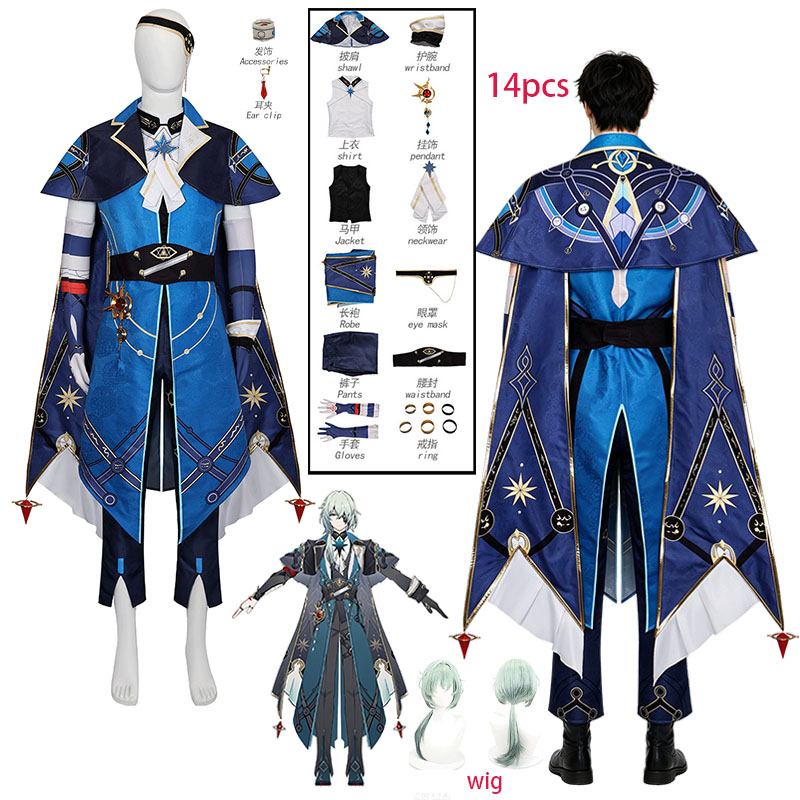 Men Accessories Set - Kostum Cosplay WHH Anime Game Honkai