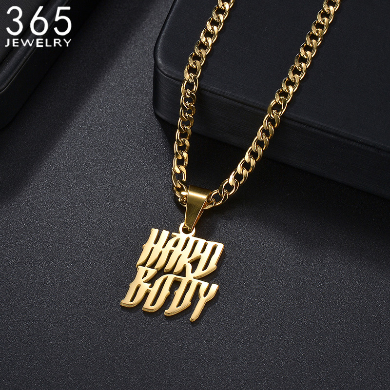 Men Accessories Name - Kustom 2 Baris Nama Kalung Rantai