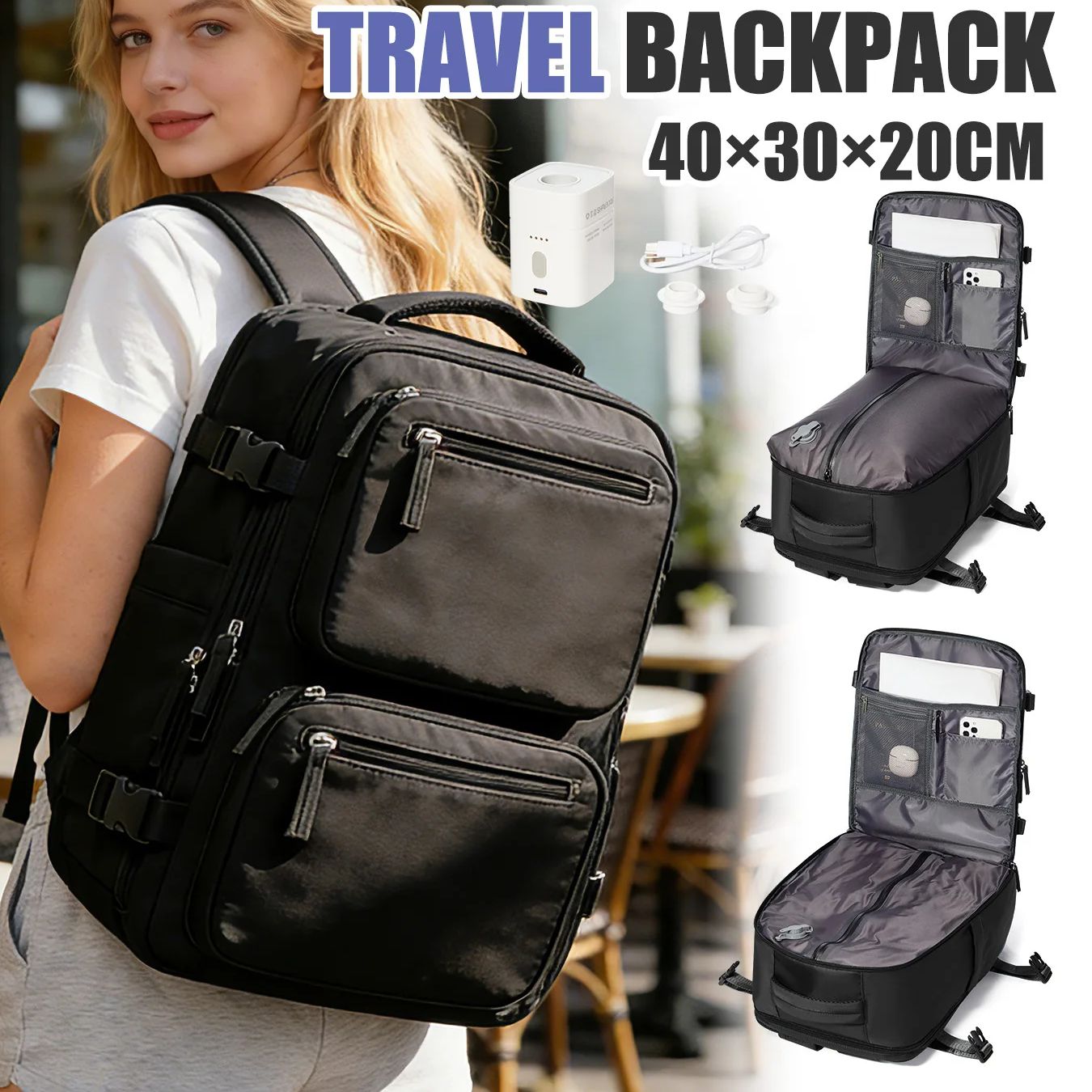 Men'S Accessories Pouch - Ransel Wanita Ransel Vakum dengan Pompa