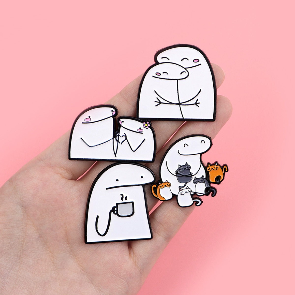 Pin Kerah Gambar Kartun Stick  - Men Accessories Drawing ulasan dan harga