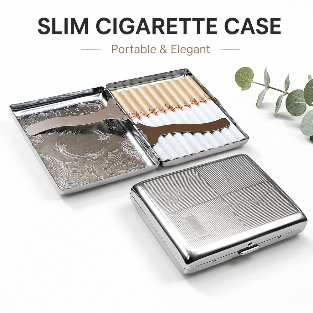 Kotak Rokok Stainless Steel Be - Men'S Mens Accessories ulasan dan harga