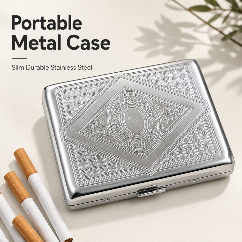 Kotak Rokok Stainless Steel Be - Men'S Mens Accessories ulasan dan harga