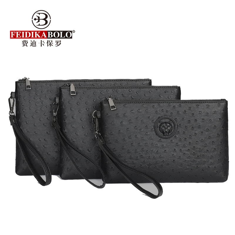 Tas genggam pria desain kepala - Men Accessories Box ulasan dan harga