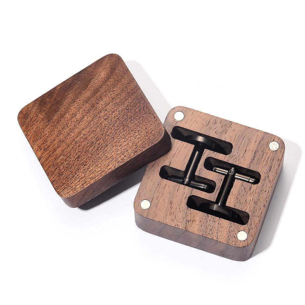 Kotak Kancing Manset Walnut Ka - Cufflink Box Set ulasan dan harga
