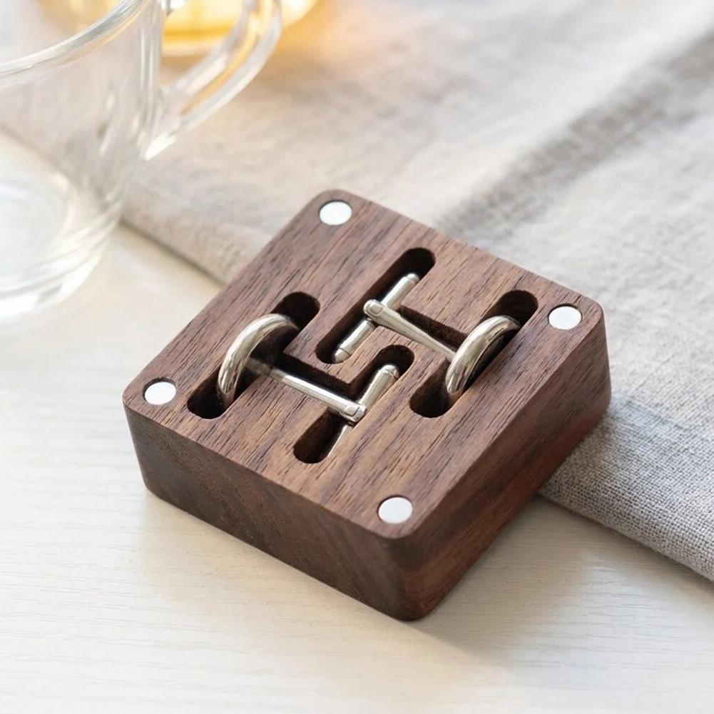 Kotak Kancing Manset Walnut Ka - Cufflink Box Set ulasan dan harga