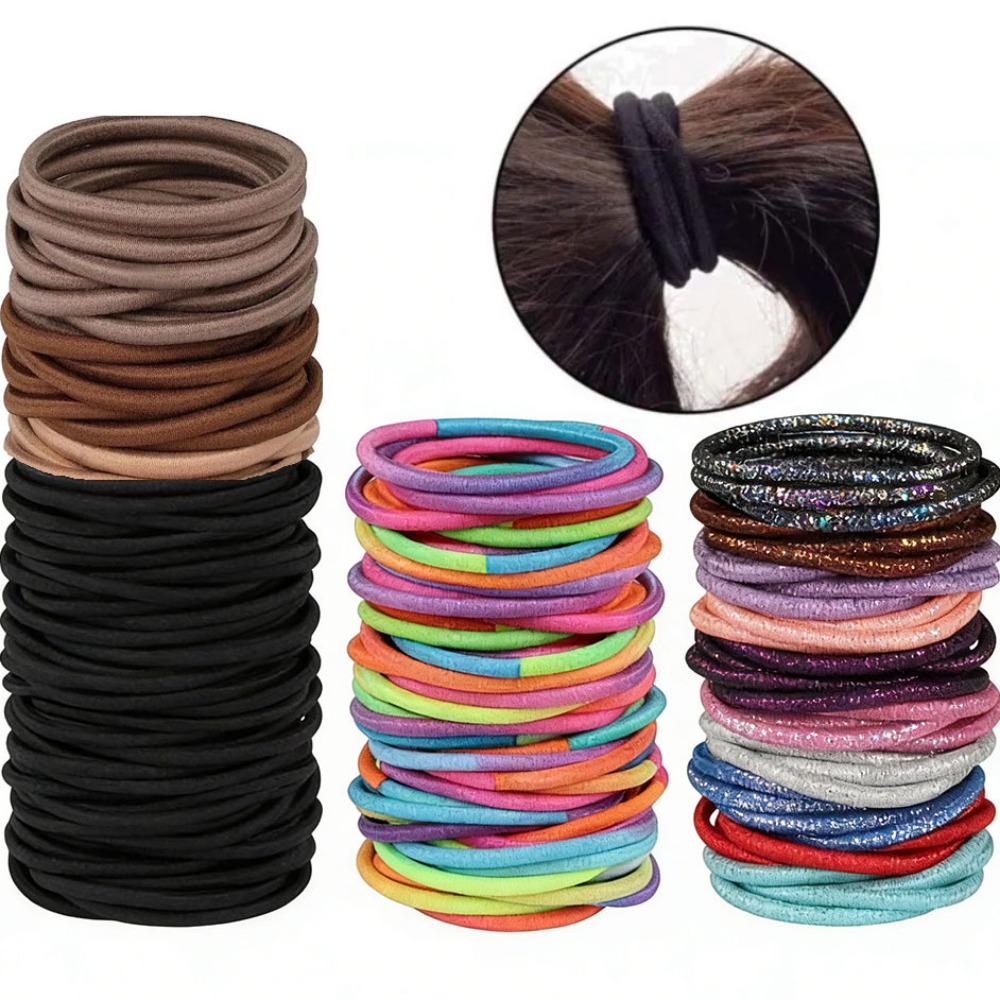 10/30/50 Buah 4Mm Ikat Rambut  - Men'S Accessories Holder ulasan dan harga