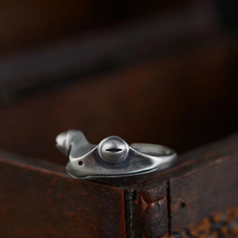 Cincin katak tertekan Retro un - Men Accessories Drawing ulasan dan harga