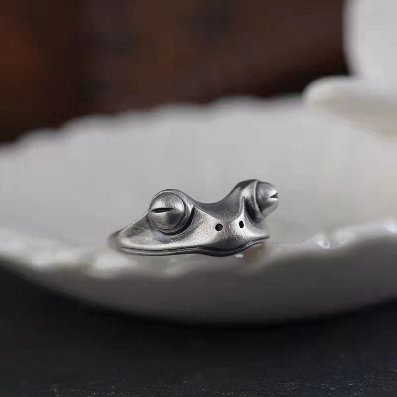 Cincin katak tertekan Retro un - Men Accessories Drawing ulasan dan harga